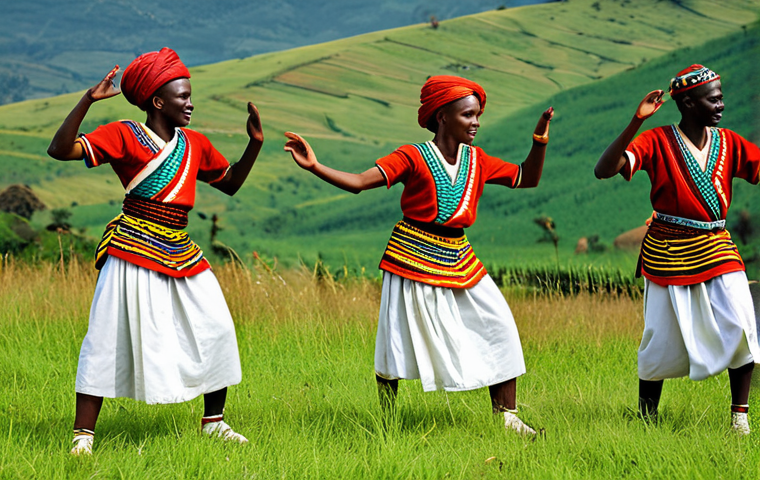 **

"A group of Intore dancers performing a traditional Rwandan dance, fully clothed in authentic warrior attire, in a grassy field with rolling hills in the background, appropriate content, safe for work, perfect anatomy, natural proportions, cultural dance, professional, vibrant colors, dynamic poses, well-formed hands, proper finger count."

**