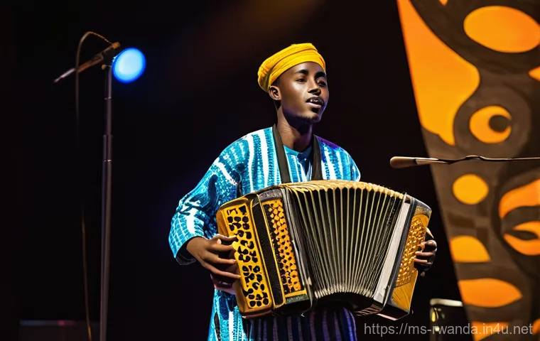 르완다 민속 음악 교육 프로그램 - **A dynamic community celebration of Rwandan traditional music and dance is taking place in a bustli...