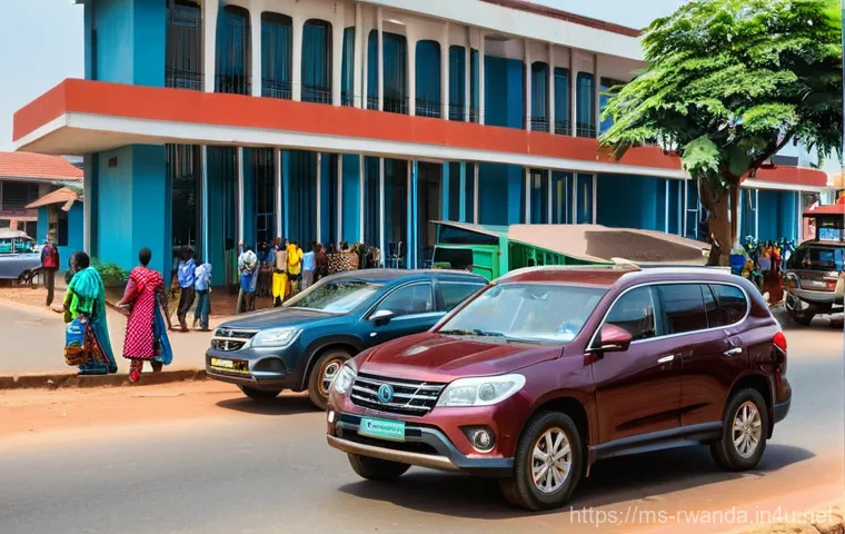 르완다에서의 교통 위반 벌금 - **Prompt:** A clean and modern street scene in Kigali, Rwanda, at a busy intersection. The image sho...