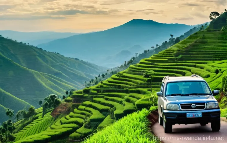 르완다에서의 교통 위반 벌금 - **Prompt:** A clean and modern street scene in Kigali, Rwanda, at a busy intersection. The image sho...