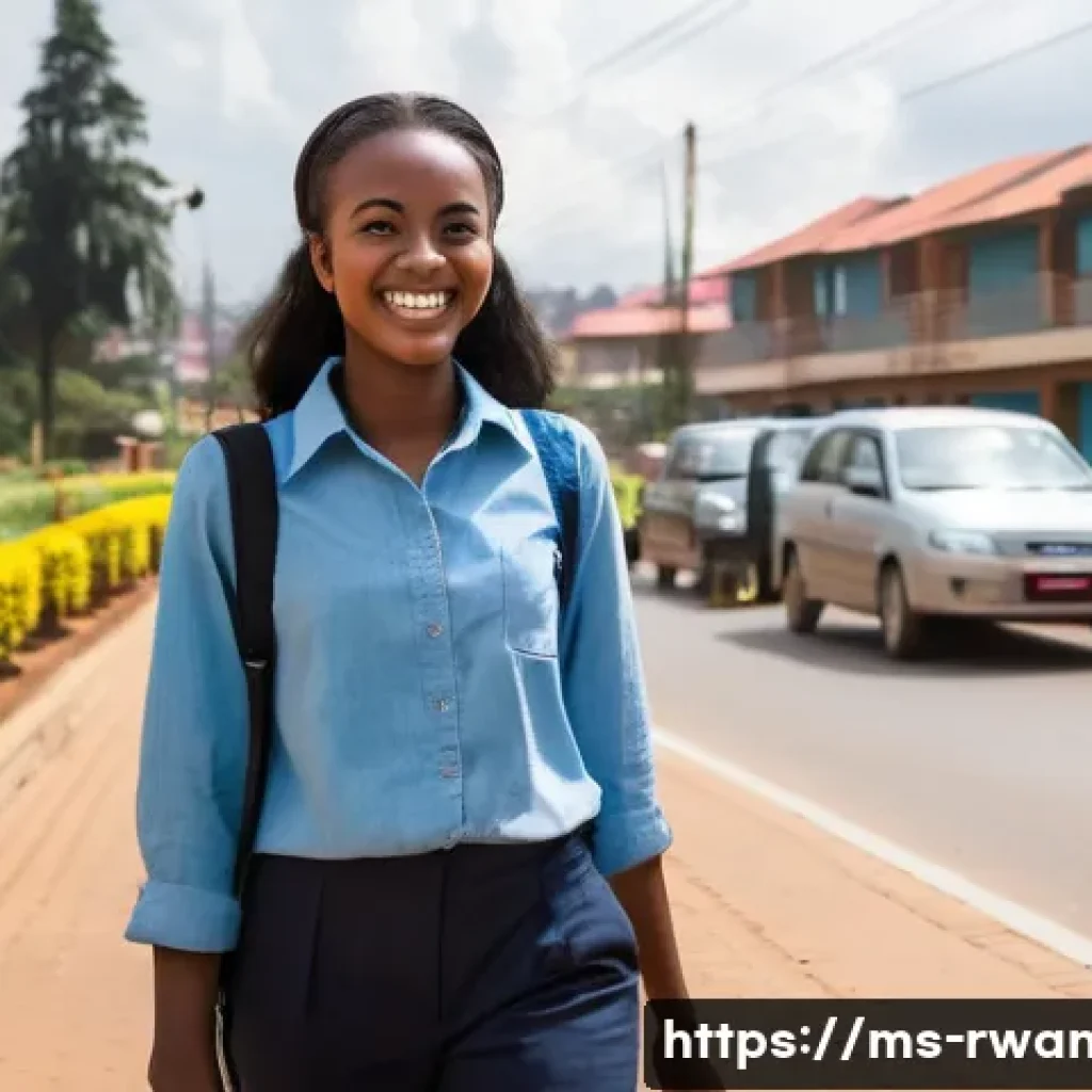 르완다에서의 교환 학생 프로그램 - **Prompt 1: Arrival in Modern Kigali**
A vibrant, wide-angle shot of a young Malaysian female st...