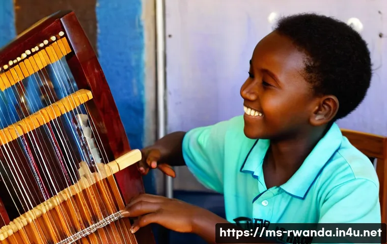 르완다 민속 음악 문화체험 클래스 - **Prompt 1: The Rhythmic Heartbeat of Rwanda - Learning Instruments**
"A vibrant and culturally ...