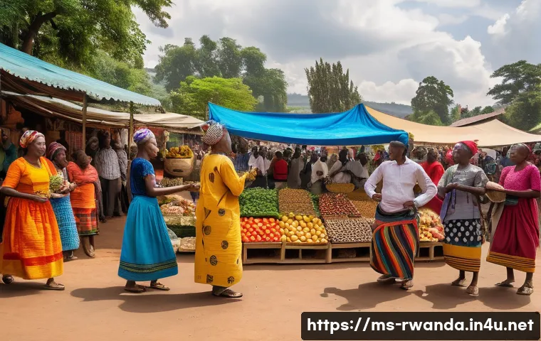 르완다에서의 지역 시장 탐방 관련 이미지 2